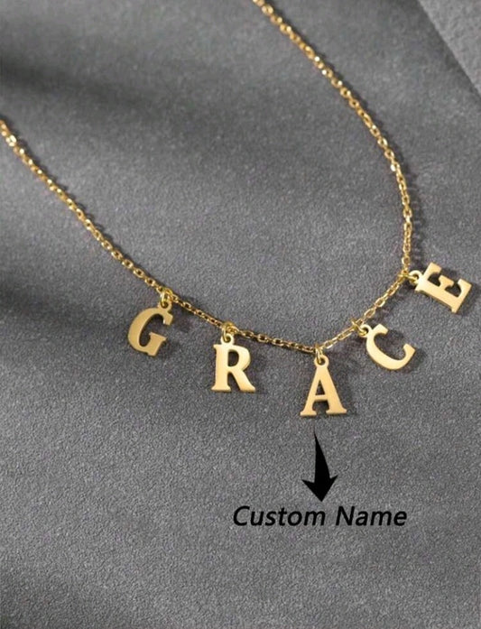 Customized Letter Name Necklace